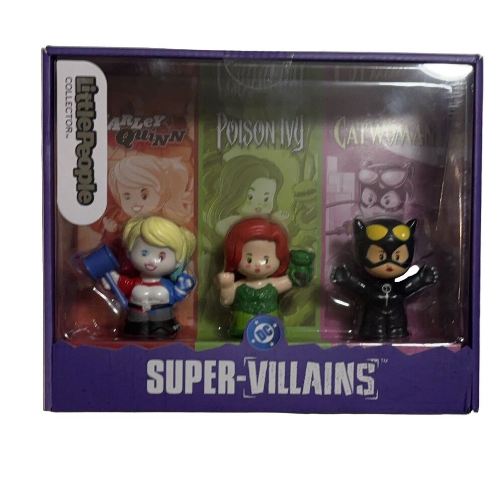 Fisher-Price Little People Collector Super-Villains DC Harley Quinn Catwoman